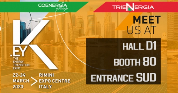K.EY 2023: TRIENERGIA ESPONE AL PADIGLIONE D1 STAND 80