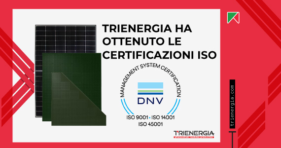 Trienergia is ISO certified